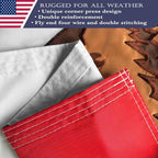 Double Sided Embroidery Californian State Flag 2x3 Outdoor Made In USA- Heavy Duty 340D Great Nylon Californian CA Flags Banners with 2 Brass Grommets