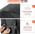 Arcedo Outdoor Grill Cover 32 Inch, Heavy Duty Waterproof 2 Burner Gas BBQ Small Grill Covers Compatible with Char Broil Weber Brinkmann Holland, Black