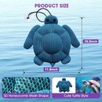 Hot Tub Scum Absorber, 2 Pack Hot Tub Accessories for Adults, Turtle Hot Tub Sponge Scum Cleaner Gifts for Spa, Reusable Oil Absorbing Scumbug Remover Keeps Water Clean