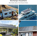 N-Type 16BB Bifacial Solar Panel 200 Watt,12V 200W Monocrystalline Solar Panel, 25% High Efficiency PV Module, for Van RV Trailer Marine Rooftop Home Power Station Off Grid (1 Pack Silver)