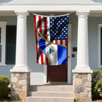 Vintage American America Usa Nicaraguan Nicaragua Flags For Outside Yard 3x5 Ft Double Sided Printed 100d Polyester Lightweight Garden Welcome Outdoor Banner Brass Grommets
