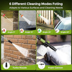 Electric Pressure Washer - 4000PSI 2.8GPM Electric Power Washer with 35ft Cord 26ft Hose, High Pressure Washers Includes 5 Nozzles, Foam Cannon for Cars, Homes, Driveways