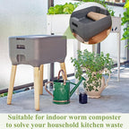 Zubebe 8 Pcs 2 ft x 2ft Worm Blanket Farm Kit Worm Bin Blanket Worms for Composting Fits Many Bin Bag for Keeping Worms Dark Moist Warm Outdoor Garden Compost Bin Farm Compost Factory
