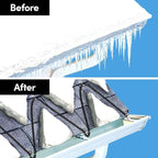 WarmlyYours Roof Snow De-Icing Heat Cable 60 ft., 5 Watts/ft. Heat Tape for Roof and Gutters, Ice Dam and Snow Damage Prevention System with Clips and Spacers (Ice Shield)
