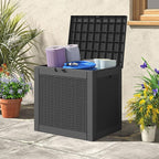Outdoor Storage Box,2 Packs 31 Gallon Deck Box, Large Resin Storage Cabinet for Gardening Tools, Patio Pillow, Lockable, Waterproof and UV Resistant