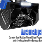 Westinghouse WSnow18 48V Cordless Snow Blower 18 Inch Kit, Steel Auger, LED Light, 1200W Brushless Motor, 25ft Throwing Distance, Plows 650lbs/min, Compatible with Snow Joe Batteries