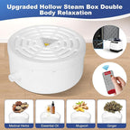Upgraded Sauna Box - Portable Sauna for Home with 3L 1200W Steamer, 9 Levels, 5-Layer Thermal Insulation Tent with 3 Windows, Home Sauna for Relaxation, Detoxification, Size 2.6' x 2.6' x 5.9'