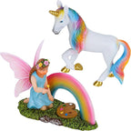 Mood Lab Fairy Garden - Unicorn Rainbow Set of 2 pcs - Miniature Figurines & Accessories Kit