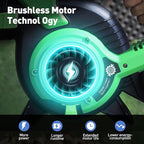 4 Speed Cordless Leaf Vacuum with Bag, 20V Electric Battery Powered, Lightweight Blower and Mulcher, with 2 * 4.0Ah Batteries and 1 Fast Charger, for Patio Cleaning, Lawn Care, Yard Leaves
