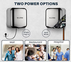 Alpine Automatic Hand Dryers for Bathrooms Commercial High Speed 110-120V Stainless Steel Electric Hand Dryer, Plug In & Hardwire Options with Air Filter, ADA & UL Compliant & 5 Years Coverage(Chrome)