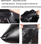 65 Gallon Trash Bags 1.8 Mil -50''x55'' Pack of 50 Thick Large Heavy Duty Multi-Use Garbage Bags Extra Large Strong Trash Can Liners for Office, Picnic,Kitchen, Bulk Bags (65 Gallon 50 Count)