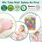 TRENDPLAY Plastic Balls for Ball Pits 2.2 Inch, Pack of 50 100 200 500 Hollow Balls, Perfect for Toddler Baby Pools,Party,Festival Decoration