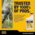 DEWALT – Biodegradable Bar & Chain Oil – Green, Eco-Friendly, Non-Toxic Professional Bar & Chainsaw Lubricant – Ultraclean All-Season Oil for Gas, Electric Saw, and Pole Saw, 16 oz