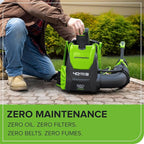 Greenworks 40V (660 CFM / 165 MPH) Brushless Backpack Leaf Blower, Commercial-Grade Power for Yards, Driveways, Patios, Includes 5.0Ah Battery & 5A Rapid Charger