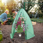 Greenhouse for Outsides, 54”x 54”x 71” Heavy Duty Green House Tent with Durable PE Cover, Garden Plant Protector with Zippered Door Mesh Window for Vegetables Flowers Fruits Herbs,Green
