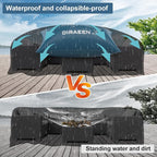 Pool Pillow 6.6 ft. x 13 ft. Double Sealed Pool Pillows for Above Ground Pools Cover Winterizing, Heavy Duty Pool Pillows Float, Extra Durable 0.4 mm PVC Winter Pool Air Pillow with 6 18-Foot Ropes