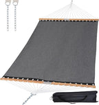 SUNCREAT Portable Double Outdoor Hammock, 450lbs Capacity, Quick Dry 2 Person Hammock with Carrying Bag, Dark Gray