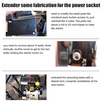 fullas Electric Starter Motor JQ170-2 for LCT 291cc 306cc, Ariens AX291 AX306 OHV Gas Engine Suitable for Husqvarna 24" 27" 30" Snow Blower, Ariens Deluxe 28" 30" Snowblower