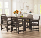 SERWALL Patio Dining Chair Set of 2, Coffee