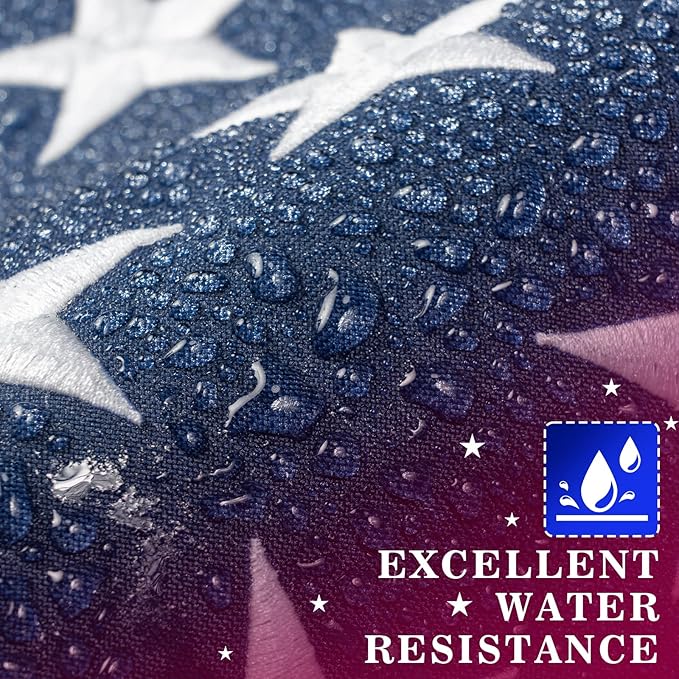 High Wind American Flag for Outdoor 5x8 Ft - Heavy Duty Allegiance US Flag with Embroidered Stars, Sewn Stripes & Brass Grommets All Weather Fade Resistant for Outside Use