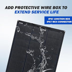 ATEM POWER 100W 12V Solar Panel Flexible 245° Bendable Monocrystalline Portable Solar Charger with Uneven Surfaces Lightweight for RV Tent Roof Boat Cabin Marine Camping