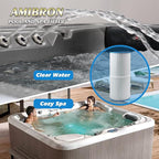 PWK35B Replaces Hot Springs Limelight Series Spa Filters, Compatible with Watkins 1642301-1, 78161, 78286, Filbur FC-3921, Pleated Fabric Filter Media 2 Pack