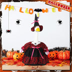 Suzile Halloween Porch Goose Outfit Witch Costume for 23" High Cement or Plastic Goose Clothes for Yard Lawn Outdoor Garden Patio Halloween Gothic Vampire Dress up Concrete Duck Statue Holiday Decor