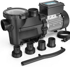 In/Above Ground Pool Pump, Self Primming High Flow (Dual Speed, 1.5HP, 4750 GPH, 115V)