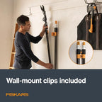 Fiskars XtendControl Extendable Tree Pruner (12 ft), Adjustable Branch Trimmer with 15" X1 Saw, 3-6 ft Extension Poles, and Secure Locking System for Precision Cutting
