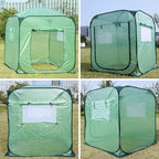 Porayhut Pop Up Greenhouse Tent,Portable X-Large Walk-in Flower House ,Indoor Outdoor Gardening Plant Sunshine Room with PE Mesh Cloth Cover for Protecting Plant from Cold Frost & Birds