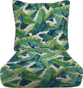 RSH DECOR: Deep Seating Cushion with Pillow Back | 24” x 27” Seat | All-Weather Spun Fabric | Water and Fade-Resistant | Outdoor Chair Cushion Set for Patio Furniture | Balmoral Opal