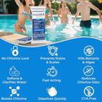 Pro-Grade Chlorine Pool Shock, 68% Cal-Hypo Granular Sanitizer, Prevents Bacteria & Algae, Restores Crystal Clear Water - Shock Treatment, Swimming Pool Chemical - 2 X 1lb