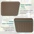 90 Gallon Outdoor Deck Box, Waterproof Outdoor Storage Box, Durable Resin Bin for Patio Cushions, Garden Tools and Pool Accessories, Lockable with UV Protection, Brown, Patio Furniture
