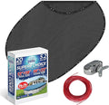 Winter Swimming Pool Cover for 12 ft x 18 ft Aboveground Oval Pool Size, Superb Choice Series, Solid Material, Color - Iron Gray, Pool Cover Choice 511218-4CHOICE