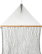 Original Pawleys Island Deluxe Green Oatmeal Heirloom DuraCord Rope Hammock – 13 ft. x 65 in, 2-Person, 450 lb Capacity, Oak Spreader Bar, Zinc-Plated Hardware, Handcrafted in The USA