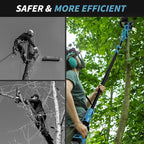 2-in-1 Cordless Pole Saw, 8 Inch Brushless Pole Chainsaws for Makita 18V Battery, 8 lb Lightweight, Auto Oiling, 14.8 FT MAX Extension Pole Saws for Tree Trimming(NO Battery)