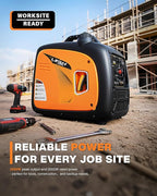 LIFAN 3500W Portable Inverter Generator for Home Backup, Super Quiet Gas Powered Generator for RV Camping Outdoor Use, ECO Mode, EPA Compliant, Parallel Ready with CO-MINDER Safety