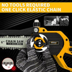 Cordless Mini Chainsaw,8 & 6 Inch Hand Chainsaw with 2×4.0Ah Battery,Tool-Free Installation Brushless Chain Saw with Automatic Oiling Device,Small Motosierra for Wood Cutting Tree & Pruning