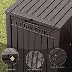 Package Delivery Box for Outside, 48 Gallon Storage with Lockable Secure, Large Double Wall Resin Outdoor Package Delivery Waterproof Deck