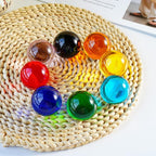 8pcs Colorful Crystal Balls Decoration for Home 40mm Rainbow Color Glass Balls Healing Spheres Quartz Decorative Balls for Dinner Party Centerpiece