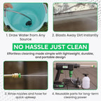 Zippi Hydro Cleaner Deluxe 2025 – Cordless High-Pressure Scrubber with Foam Dispenser, 3000 mAh Rechargeable & Lightweight for Efficient Outdoor Tile, Grout, and Surface Cleaning