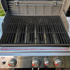 GasSaf 18.75" Grill Grates for Weber Genesis II/LX 300 Grills, Cast Iron Grates for Genesis II E/S 310 315 320 325 340, Replacemenet Parts for Weber 66095 66802 66805 (18.75"x13.25" Each), 2-Pack