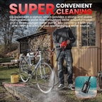 Cordless Pressure Washer for Milwaukee 18V Battery, 800 PSI Portable Handheld Power Washer with Brushless Motor, 6-in-1 Nozzle, 3 Level Adjustable for Car Yard Fence Cleaning (Battery Not Included)