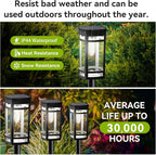 EXCMARK 12 Pack Solar Lights Outdoor Waterproof for Garden Pathway Walkway Driveway Yard Lawn Decorative Landscape Lighting. (Cool White Light, 12)
