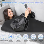 Sauna Blanket,Portable Infrared Sauna Blanket for Home,Detox Your Body and Mind Sauna Blanket,30-60 Minutes Timer, Durable Waterproof