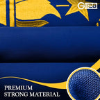 G128 Indiana State Flag | 2x3 Ft | StormFlyer Series Embroidered 220GSM Spun Polyester | Embroidered Design, Indoor/Outdoor, Brass Grommets, Heavy Duty, All Weather