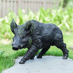 20.87 inch Wild Boar Statue Garden Decor. Durable Resin Outdoor Garden Sculpture and Yard Art Decoration. Suitable for Courtyard Lawns and Patios - Large Lifelike Animal Statue with Weather