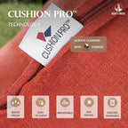 HERA'S HOUSE 6 Piece Patio Furniture Set, 2 x Swivel Cushioned Chair, 2 x Cushioned Ottoman, 1 x 3-Seat Sofa with Marbling Coffee Table, Outdoor Conversation Set for Lawn Garden Backyard, Red