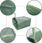 UNISTRENGH 2-Pack Set 106 Gallons Reusable Garden Bag with Reinforced Handles Heavy Duty Gardening Bags Lawn Pool Garden Leaf Waste Bag (Green-Double)