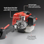 PRORUN 25.4cc 15-in. Gas-Powered 2-Cycle Curved Shaft Trimmer (PCST215)